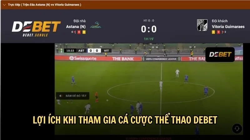 Lợi ích khi tham gia cá cược thể thao DEBET